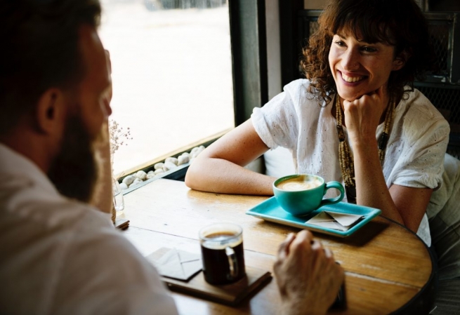 Dating over coffee